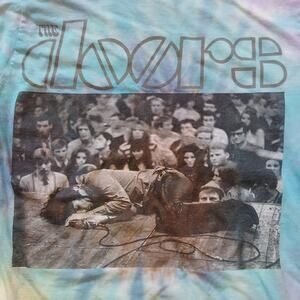 Doors Shirt Youth Medium Music Band Bravado Tie-Dye Short Sleeve Tee